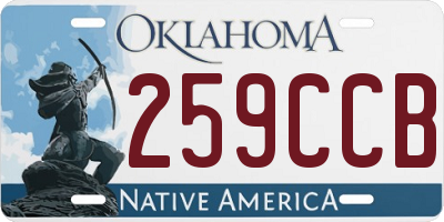 OK license plate 259CCB