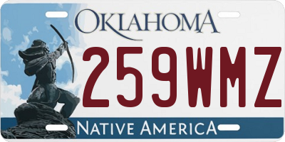 OK license plate 259WMZ