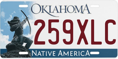 OK license plate 259XLC
