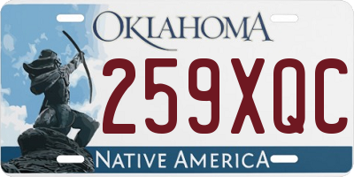 OK license plate 259XQC