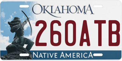 OK license plate 260ATB