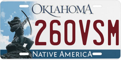 OK license plate 260VSM