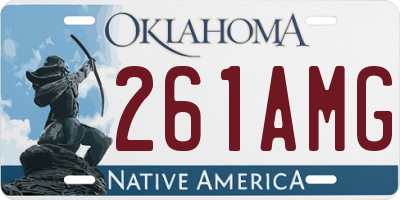 OK license plate 261AMG