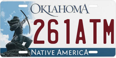 OK license plate 261ATM