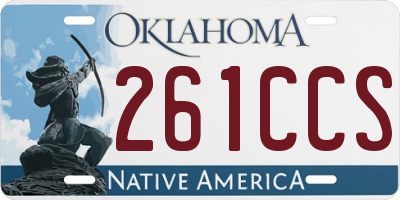 OK license plate 261CCS