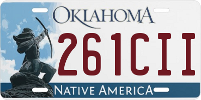 OK license plate 261CII