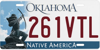 OK license plate 261VTL