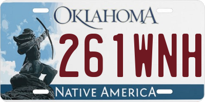 OK license plate 261WNH