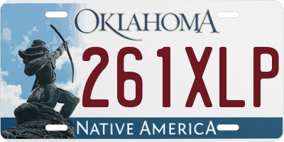 OK license plate 261XLP