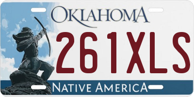 OK license plate 261XLS