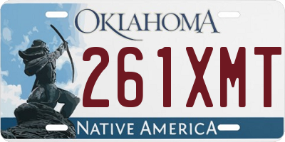 OK license plate 261XMT
