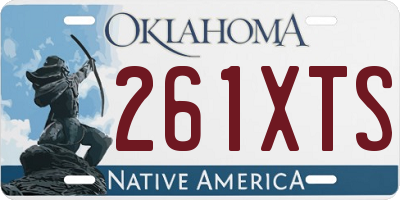 OK license plate 261XTS