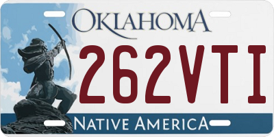 OK license plate 262VTI