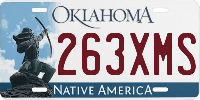 OK license plate 263XMS