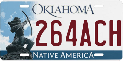 OK license plate 264ACH