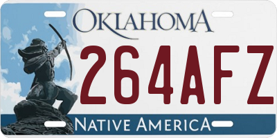 OK license plate 264AFZ
