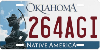 OK license plate 264AGI