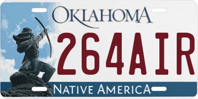 OK license plate 264AIR