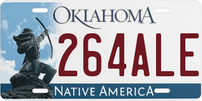 OK license plate 264ALE