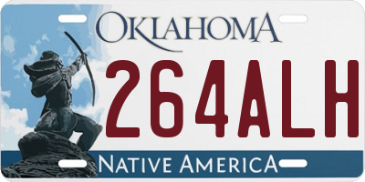 OK license plate 264ALH