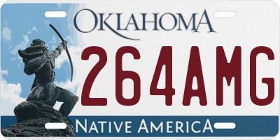 OK license plate 264AMG