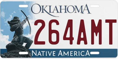 OK license plate 264AMT