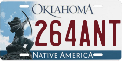 OK license plate 264ANT