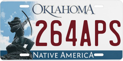 OK license plate 264APS