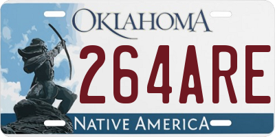 OK license plate 264ARE