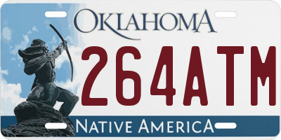 OK license plate 264ATM