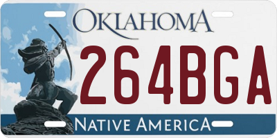 OK license plate 264BGA