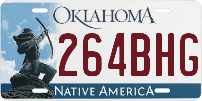OK license plate 264BHG