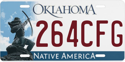 OK license plate 264CFG