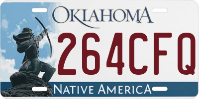 OK license plate 264CFQ