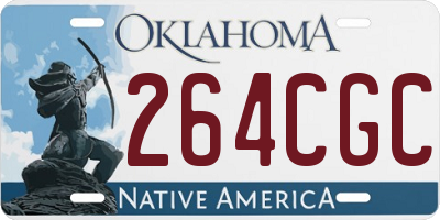 OK license plate 264CGC