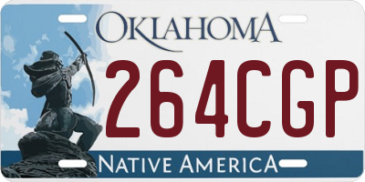 OK license plate 264CGP