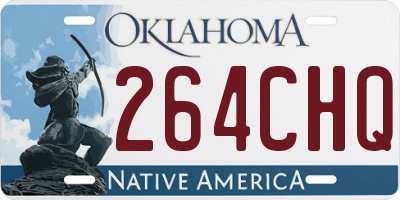 OK license plate 264CHQ