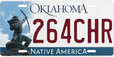 OK license plate 264CHR