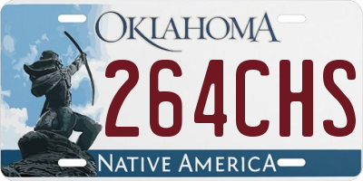 OK license plate 264CHS
