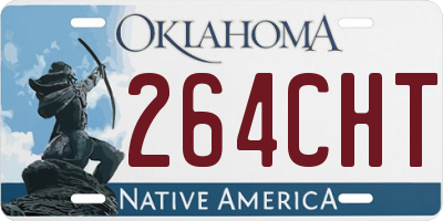 OK license plate 264CHT