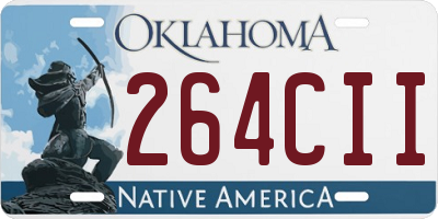 OK license plate 264CII