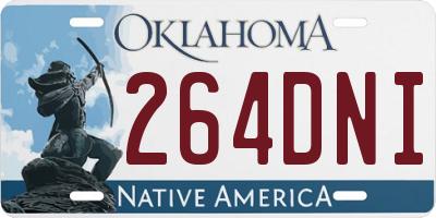 OK license plate 264DNI