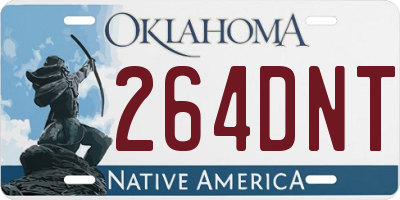 OK license plate 264DNT
