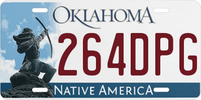 OK license plate 264DPG