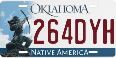 OK license plate 264DYH