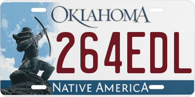 OK license plate 264EDL