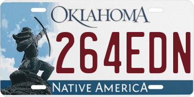OK license plate 264EDN