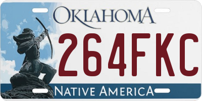 OK license plate 264FKC