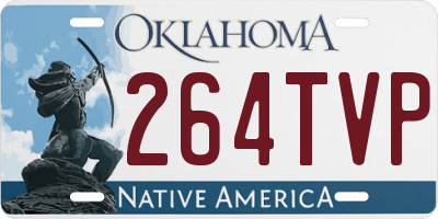 OK license plate 264TVP