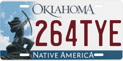 OK license plate 264TYE